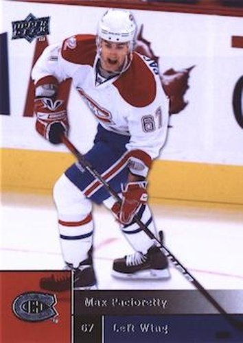 #268 Max Pacioretty - Montreal Canadiens - 2009-10 Upper Deck Hockey