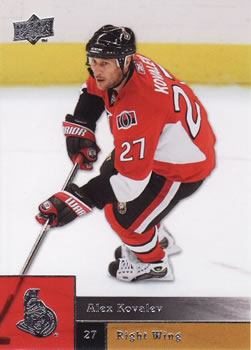 #272 Alex Kovalev - Ottawa Senators - 2009-10 Upper Deck Hockey