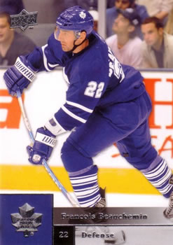 #281 Francois Beauchemin - Toronto Maple Leafs - 2009-10 Upper Deck Hockey