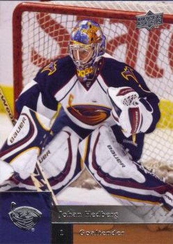#328 Johan Hedberg - Atlanta Thrashers - 2009-10 Upper Deck Hockey