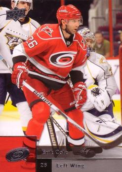 #336 Erik Cole - Carolina Hurricanes - 2009-10 Upper Deck Hockey