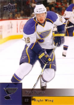 #350 Brad Boyes - St. Louis Blues - 2009-10 Upper Deck Hockey
