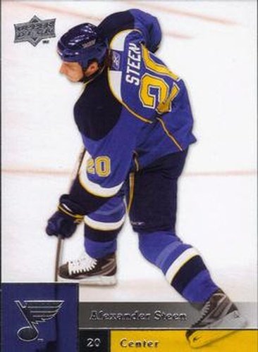 #353 Alexander Steen - St. Louis Blues - 2009-10 Upper Deck Hockey