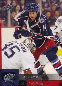 #367 Raffi Torres - Columbus Blue Jackets - 2009-10 Upper Deck Hockey