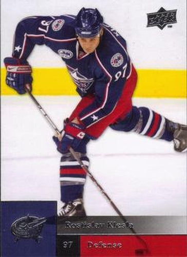 #368 Rostislav Klesla - Columbus Blue Jackets - 2009-10 Upper Deck Hockey