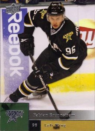 #393 Fabian Brunnstrom - Dallas Stars - 2009-10 Upper Deck Hockey