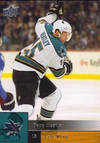#408 Dany Heatley - San Jose Sharks - 2009-10 Upper Deck Hockey
