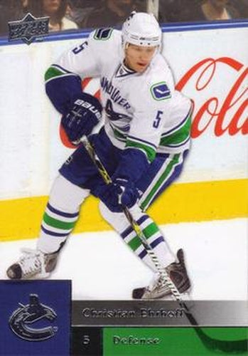 #418 Christian Ehrhoff - Vancouver Canucks - 2009-10 Upper Deck Hockey