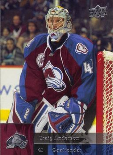 #430 Craig Anderson - Colorado Avalanche - 2009-10 Upper Deck Hockey