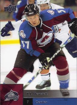 #431 T.J. Hensick - Colorado Avalanche - 2009-10 Upper Deck Hockey