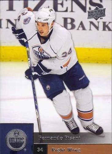 #444 Fernando Pisani - Edmonton Oilers - 2009-10 Upper Deck Hockey