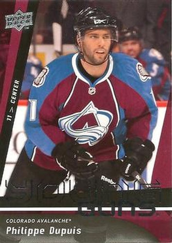 #457 Philippe Dupuis - Colorado Avalanche - 2009-10 Upper Deck Hockey