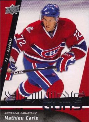 #472 Mathieu Carle - Montreal Canadiens - 2009-10 Upper Deck Hockey