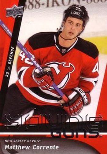 #478 Matthew Corrente - New Jersey Devils - 2009-10 Upper Deck Hockey