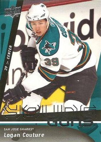 #487 Logan Couture - San Jose Sharks - 2009-10 Upper Deck Hockey