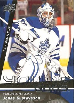 #490 Jonas Gustavsson - Toronto Maple Leafs - 2009-10 Upper Deck Hockey