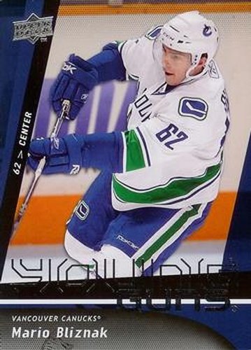 #495 Mario Bliznak - Vancouver Canucks - 2009-10 Upper Deck Hockey