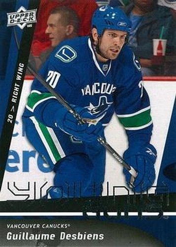 #496 Guillaume Desbiens - Vancouver Canucks - 2009-10 Upper Deck Hockey
