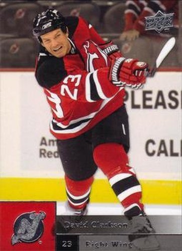 #54 David Clarkson - New Jersey Devils - 2009-10 Upper Deck Hockey