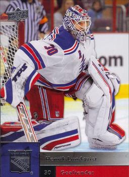 #62 Henrik Lundqvist - New York Rangers - 2009-10 Upper Deck Hockey