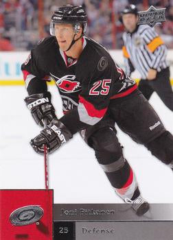 #86 Joni Pitkanen - Carolina Hurricanes - 2009-10 Upper Deck Hockey