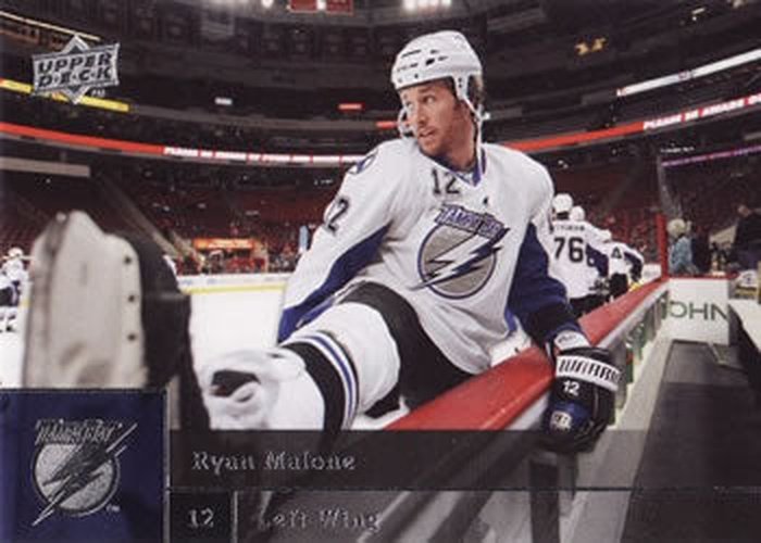 #91 Ryan Malone - Tampa Bay Lightning - 2009-10 Upper Deck Hockey