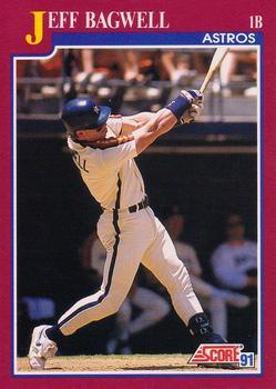 #96T Jeff Bagwell - Houston Astros - 1991 Score Rookie & Traded Baseball