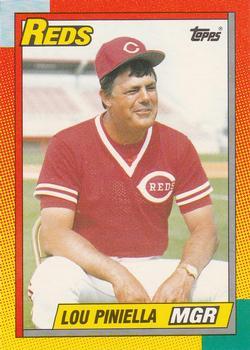 #96T Lou Piniella - Cincinnati Reds - 1990 Topps Traded Baseball