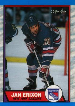 #96 Jan Erixon - New York Rangers - 1989-90 O-Pee-Chee Hockey