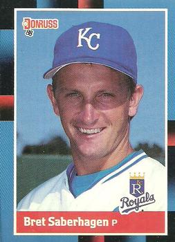 #96 Bret Saberhagen - Kansas City Royals - 1988 Donruss Baseball