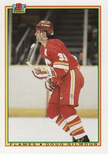 #96 Doug Gilmour - Calgary Flames - 1990-91 Bowman Hockey