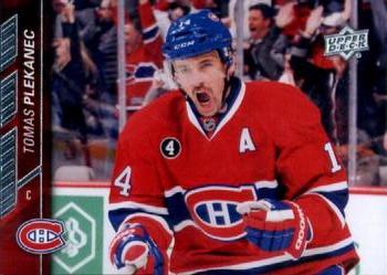 #96 Tomas Plekanec - Montreal Canadiens - 2015-16 Upper Deck Hockey