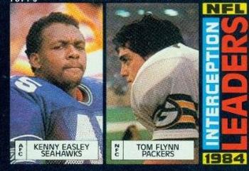 #196 Kenny Easley / Tom Flynn - Seattle Seahawks / Green Bay Packers - 1985 Topps Football
