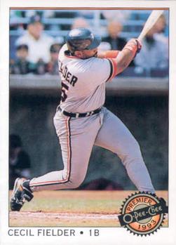#96 Cecil Fielder - Detroit Tigers - 1993 O-Pee-Chee Premier Baseball