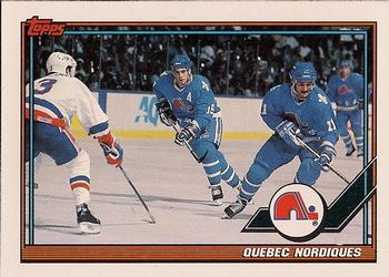 #96 Quebec Nordiques - Quebec Nordiques - 1991-92 Topps Hockey