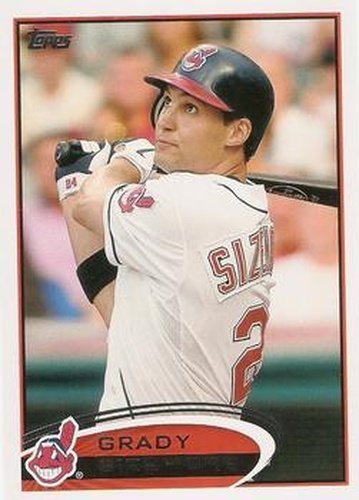 #96 Grady Sizemore - Cleveland Indians - 2012 Topps Baseball