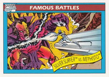 #96 Silver Surfer vs. Mephisto - 1990 Impel Marvel Universe