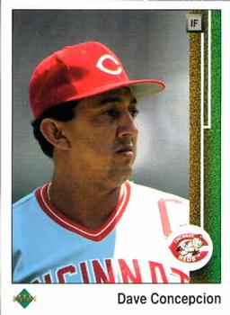 #196 Dave Concepcion - Cincinnati Reds - 1989 Upper Deck Baseball