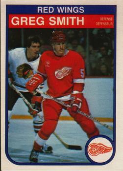 #96 Greg Smith - Detroit Red Wings - 1982-83 O-Pee-Chee Hockey