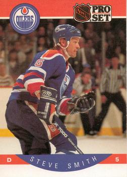 #96 Steve Smith - Edmonton Oilers - 1990-91 Pro Set Hockey