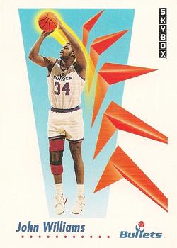 #296 John Williams - Washington Bullets - 1991-92 SkyBox Basketball