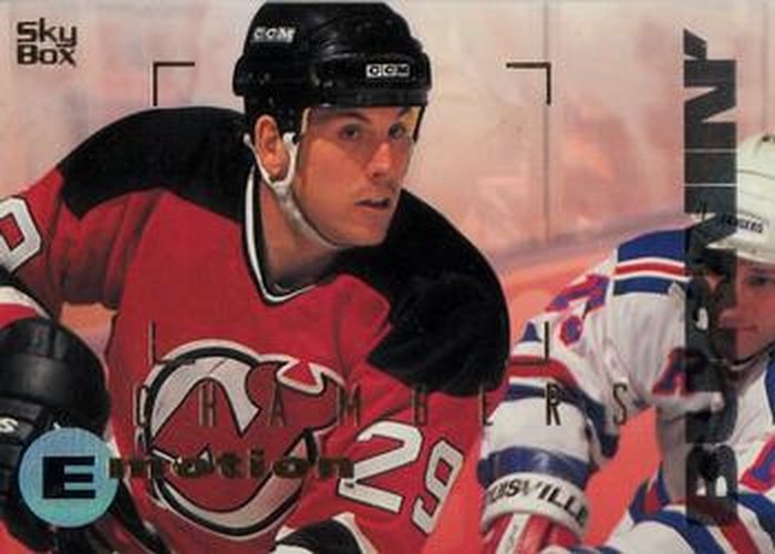 #96 Shawn Chambers - New Jersey Devils - 1995-96 SkyBox E-Motion Hockey