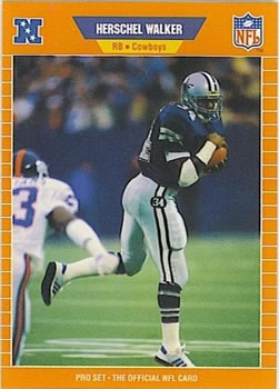 #96 Herschel Walker - Dallas Cowboys - 1989 Pro Set Football