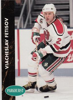 #96 Viacheslav Fetisov - New Jersey Devils - 1991-92 Parkhurst Hockey