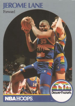 #96 Jerome Lane - Denver Nuggets - 1990-91 Hoops Basketball