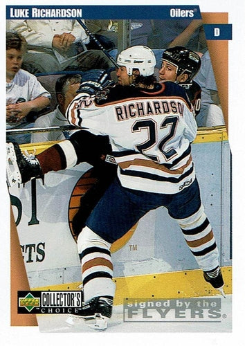 #96 Luke Richardson - Philadelphia Flyers - 1997-98 Collector's Choice Hockey