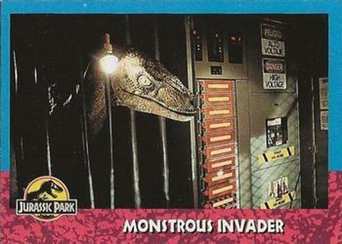 #96 Monstrous Invader - 1993 Topps Jurassic Park