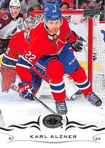 #96 Karl Alzner - Montreal Canadiens - 2018-19 Upper Deck Hockey