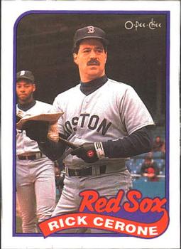 #96 Rick Cerone - Boston Red Sox - 1989 O-Pee-Chee Baseball