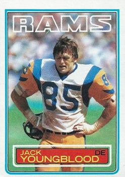 #96 Jack Youngblood - Los Angeles Rams - 1983 Topps Football